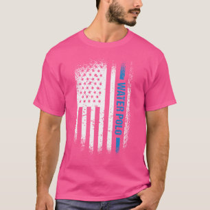 スポーツ米国国旗の水球 Tシャツ