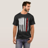 スポーツ米国国旗スプリント車レース2 Tシャツ (正面フル)