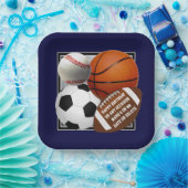 スポーツ紙プレート、1000への転送パーティーアイディア ペーパープレート (パーティー)