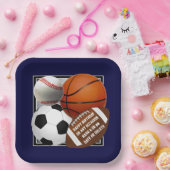 スポーツ紙プレート、1000への転送パーティーアイディア ペーパープレート (パーティー)