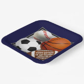 スポーツ紙プレート、1000への転送パーティーアイディア ペーパープレート (傾斜あり)