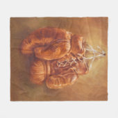 スポーツ素朴 |ボクシング フリースブランケット (正面(横))