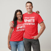 スポーツ統計の達人 フットボール スポーツ Tシャツ (ユニセックス)
