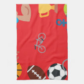 スポーツ絵文字 キッチンタオル (縦)