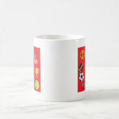 スポーツ絵文字 コーヒーマグカップ (中央)
