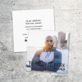 スポーツ耐久フィットネスジムパーソナルトレーナー スクエア名刺