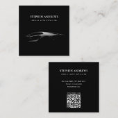 スポーツ自動詳細車の清掃修理QRコード スクエア名刺 (正面/裏面)