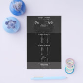 スポーツ自動車詳細車の清掃価格一覧 チラシ (シングル)