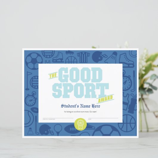 スポーツ証明書 (スタンド正面)