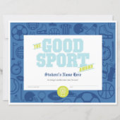 スポーツ証明書 (正面)