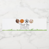 スポーツ誕生日パーティーのお気に入り ペットボトルラベル (シングルラベル)