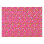 スポーツ誕生日パーティーキッズかわいいピンクの女の子 テーブルクロス (正面(横))