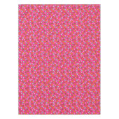 スポーツ誕生日パーティーキッズかわいいピンクの女の子 テーブルクロス (正面)