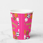 スポーツ誕生日パーティーキッズかわいいメディア 紙コップ (右)