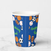 スポーツ誕生日パーティーキッズかわいいメディア 紙コップ (右)