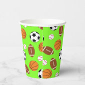 スポーツ誕生日パーティーキッズかわいいメディア 紙コップ (右)