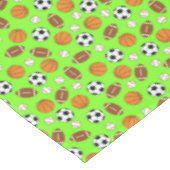 スポーツ誕生日パーティーキッズかわいい テーブルクロス (アングル)