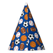 スポーツ誕生日パーティーキッズかわいい パーティーハット (裏面)