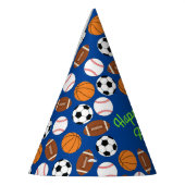 スポーツ誕生日パーティーキッズかわいい パーティーハット (左)