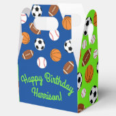 スポーツ誕生日パーティーキッズかわいい フェイバーボックス (オープン)