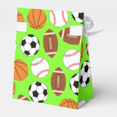 スポーツ誕生日パーティーキッズかわいい フェイバーボックス (裏面サイド)