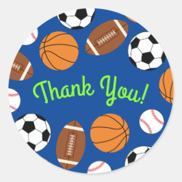 スポーツ誕生日パーティーキッズかわいい ラウンドシール