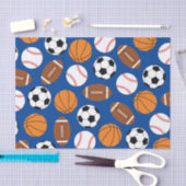 スポーツ誕生日パーティーキッズかわいい 薄葉紙 (クラフト)