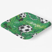 スポーツ誕生日パーティーIサッカーボール ペーパープレート (傾斜あり)