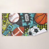 スポーツ誕生日パーティーIスポーツボール バスタオル (バスタオル)