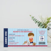 スポーツ誕生日招待状(Boy Baby Shawer) 招待状 (スタンド正面)