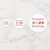 スポーツ誕生日 コンフェッティ (正面)