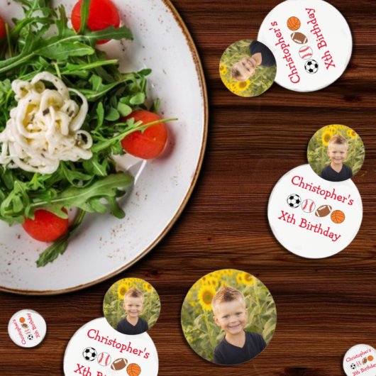 スポーツ誕生日 コンフェッティ