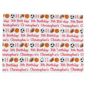 スポーツ誕生日 ラージペーパーバッグ (裏面)