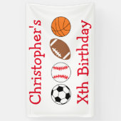 スポーツ誕生日 横断幕