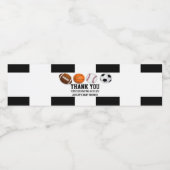 スポーツ赤ちゃんシャワーお気に入りウォーターボトルラベル ペットボトルラベル (シングルラベル)