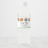 スポーツ赤ちゃんシャワーのお願い ペットボトルラベル (正面)