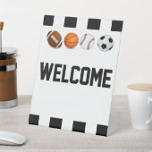 スポーツ赤ちゃんシャワーミニ歓迎ペデスタルサイン 台座サイン (インサイチュ)