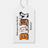 スポーツ赤ちゃんシャワー共同グリーン男女兼用 ギフトタグ (正面)