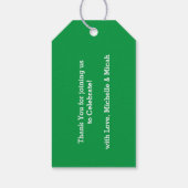 スポーツ赤ちゃんシャワー共同グリーン男女兼用 ギフトタグ (裏面)