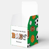 スポーツ赤ちゃんシャワー共同グリーン男女兼用 フェイバーボックス (オープン)