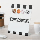 スポーツ赤ちゃんシャワー誕生日コンセッションスタンドフード 台座サイン (インサイチュ)