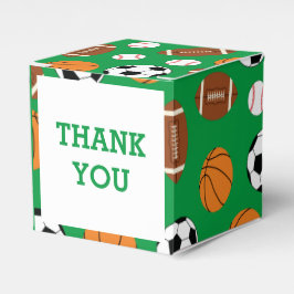 スポーツ赤ちゃんシャワー フェイバーボックス