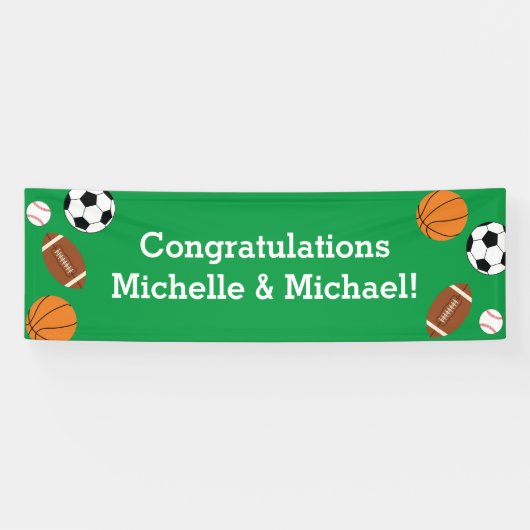 スポーツ赤ちゃんシャワー 横断幕 (横)