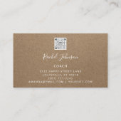 スポーツ走コーチアスリートロゴインストラクターQRコード 名刺 (裏面)