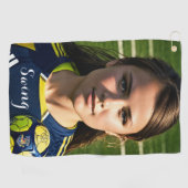 スポーツ選手ガールスイングゴルフタオル ゴルフタオル (横)