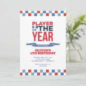 スポーツ選手キッズバースデーパーティー 招待状 (スタンド正面)