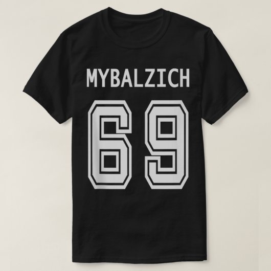 スポーツ選手Mybalzich 69面白い大人 Tシャツ (デザイン正面)