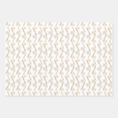 スポーツ野球こうもり及び球模様数々の色 ラッピングペーパーシート (正面3)