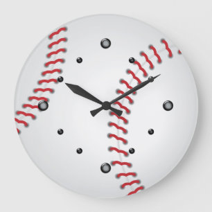 スポーツ野球の壁時計 ラージ壁時計