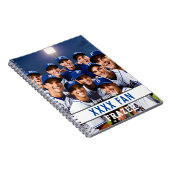 スポーツ野球ファン編集可能スポーツカラー ノートブック (右側)